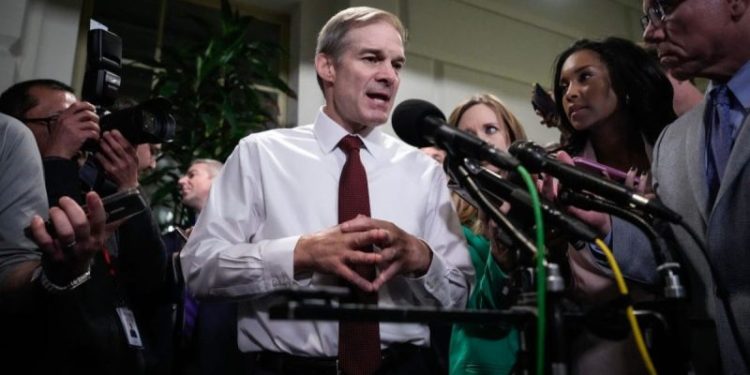 Jordan seeks to quell doubts about speaker bid at GOP conference meeting after a day of growing support